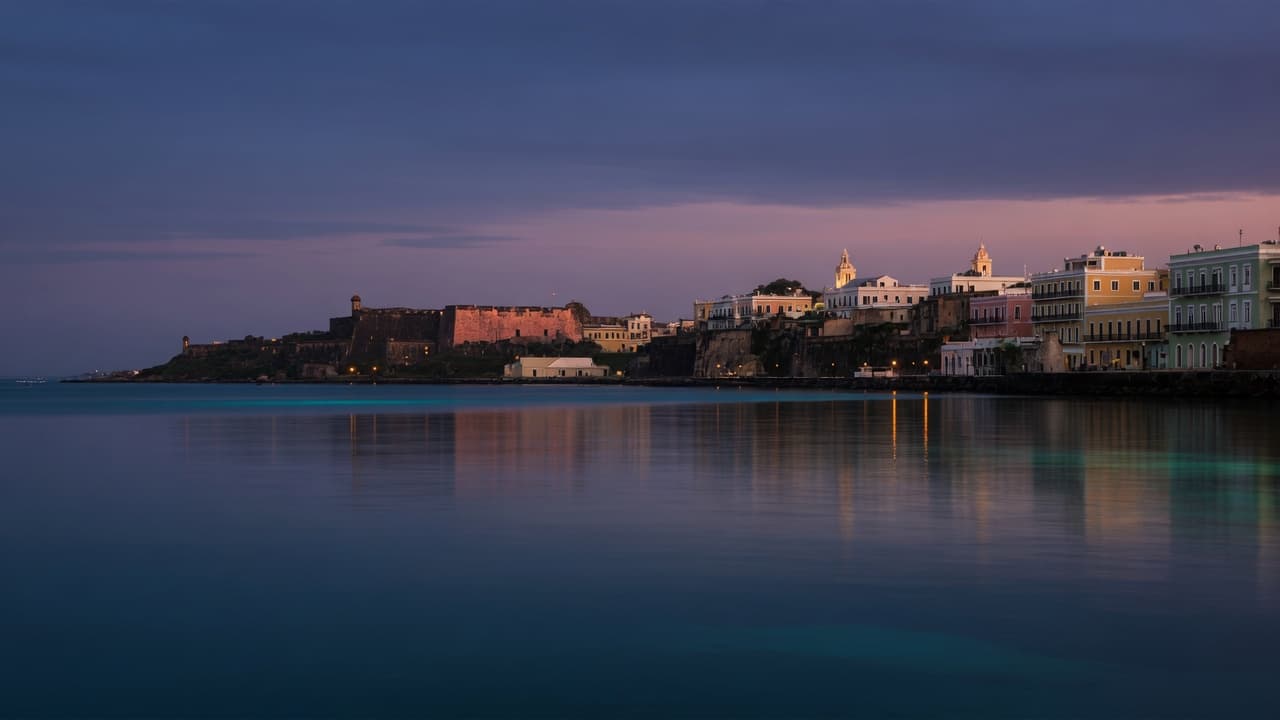 San Juan waterfront at twilight