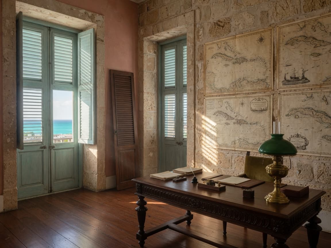 A colonial office in Old San Juan
